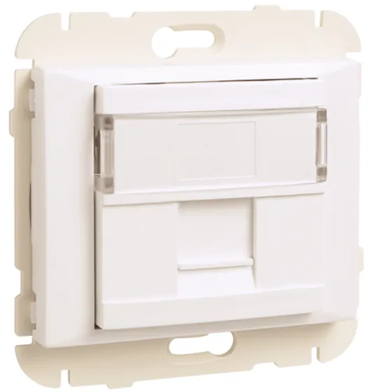 Aro com Módulo 1 Saída para Conetor RJ45 Branco