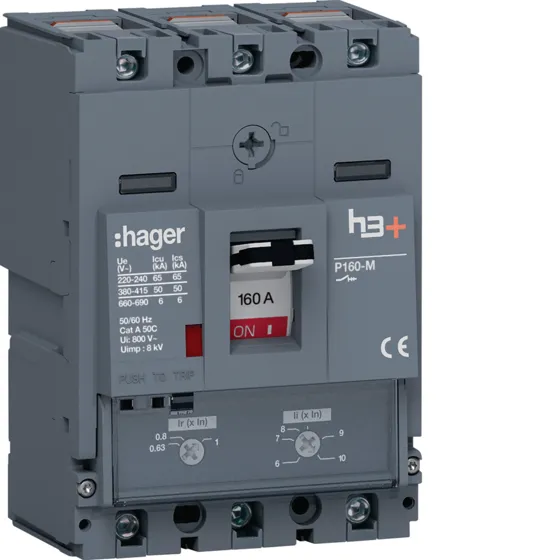 Disjuntor P160 TM 3P-3D 160A 50kA