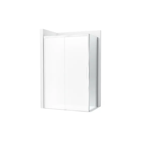 Naray Divisória Base de Duche LF 800x2000mm Maxiclean Prata Brilho