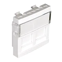 Módulo Duplo para Conetores RJ45 - 2 Mód BR Mate