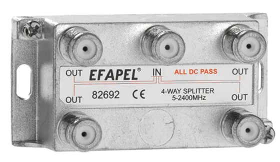 Repartidor Coaxial Terminal 4 Saidas