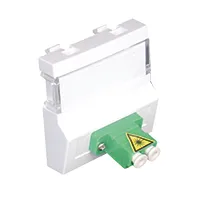 Mód com Acopl Fib Ótica LC Duplex-2MÓD PT Mate