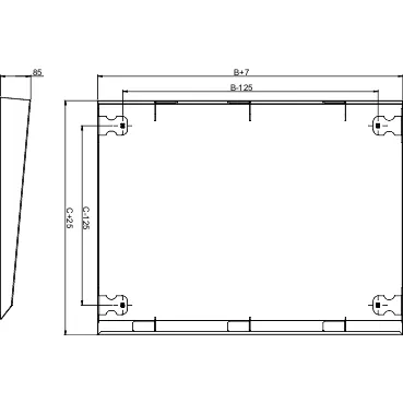 Tejadilho para Arm SF/SM L1200XP400mm