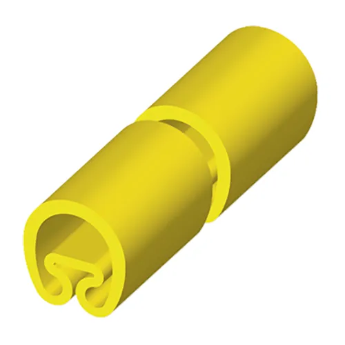 18 Manga em metros amarelo Ø8x1000 PVC plastificado