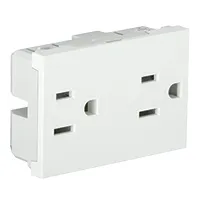 Tomada Dupla Americana 2P+T 127V 15A 3 Mód PM
