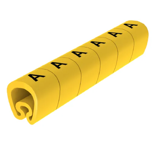 18 Sinalizadores pré-cortados amarelo Ø18 PVC plastificado