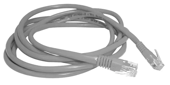 Chicote 2XRJ45 4P UTP Cat. 6 (0,5m) Cinzento
