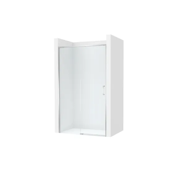 Ura-N Divisória Duche L2-e 1400x2000(Alt) MM Maxiclean Prata Brilho
